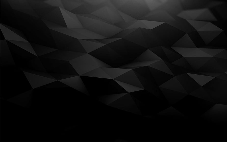 Dark Geometric Low Poly Landscape with Faceted Triangular Patterns HD wallpaper
