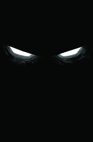 Moon Knight Glowing White Eyes in Darkness Minimalist Comic Style Wallpaper HD phone wallpaper