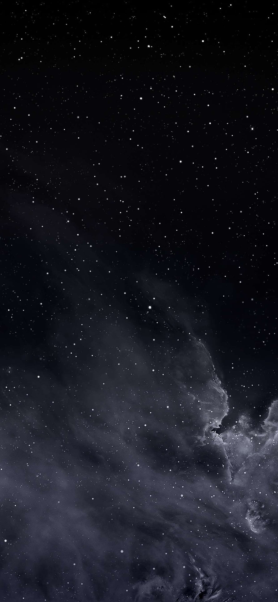 Dark Space Nebula With Stars And Cosmic Dust Clouds HD phone wallpaper