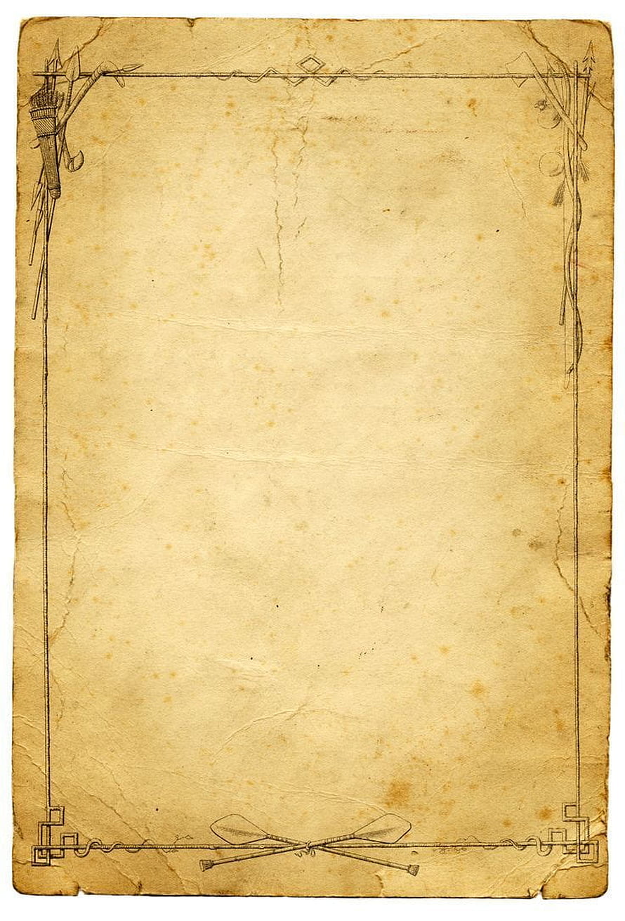 Vintage Parchment Paper Background With Decorative Border And Quill Pens HD phone wallpaper