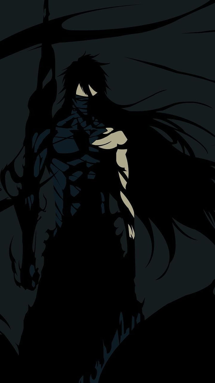 Ichigo Kurosaki Mugetsu Bankai Dark Silhouette Anime Wallpaper HD phone wallpaper