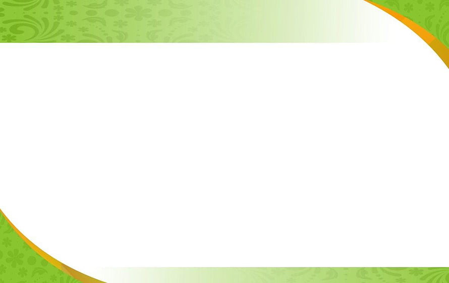 Green Floral Pattern Border With White Space For Text HD wallpaper