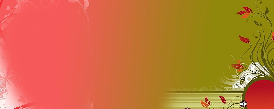 Abstract Floral Gradient Background With Red And Olive Green Swirls HD wallpaper