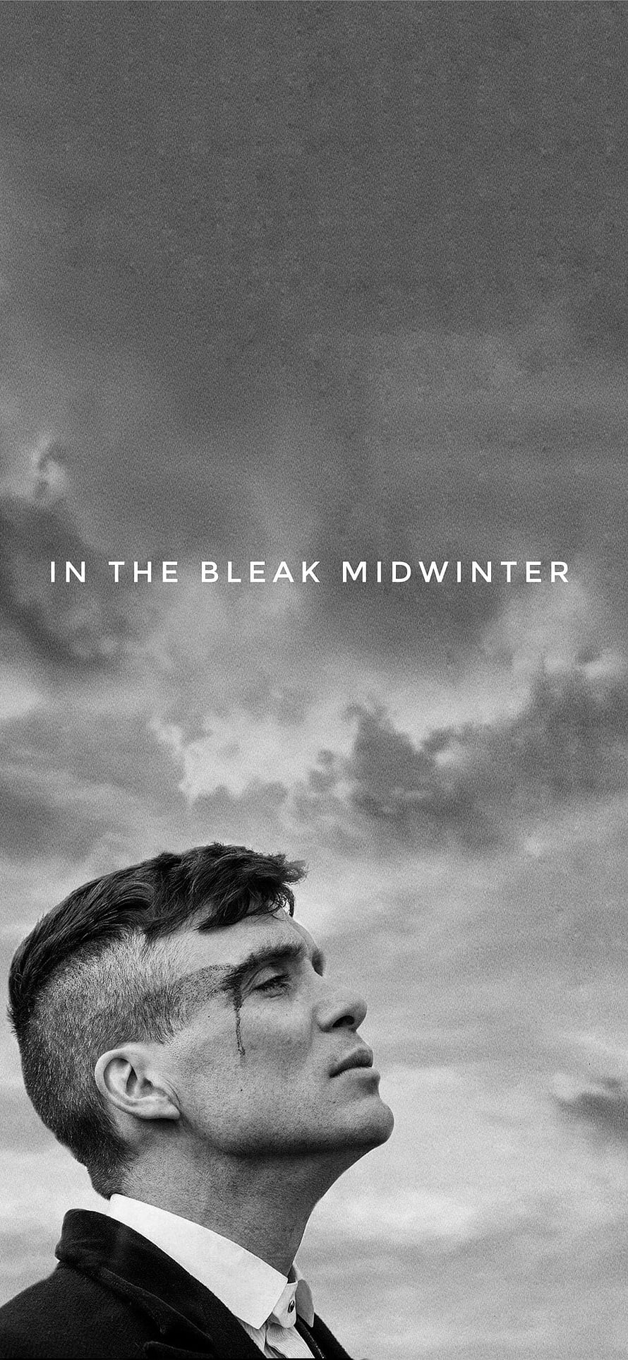 Thomas Shelby Peaky Blinders In The Bleak Midwinter Black And White Portrait HD phone wallpaper