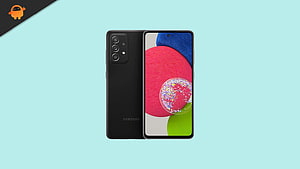 Samsung Galaxy A52s 5G smartphone front and back view on mint background HD wallpaper