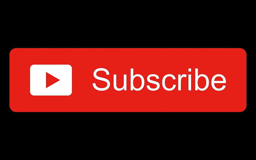 YouTube Subscribe Button Graphic on Black Background HD wallpaper