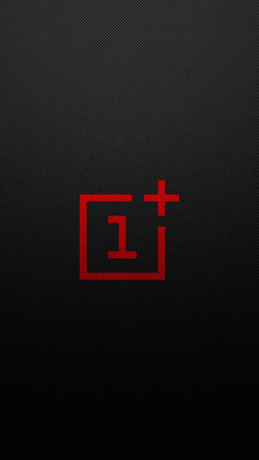 OnePlus Red Logo on Black Carbon Fiber Texture Minimalist Wallpaper HD phone wallpaper