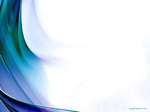 Abstract Blue and Green Flowing Waves on White Background HD wallpaper