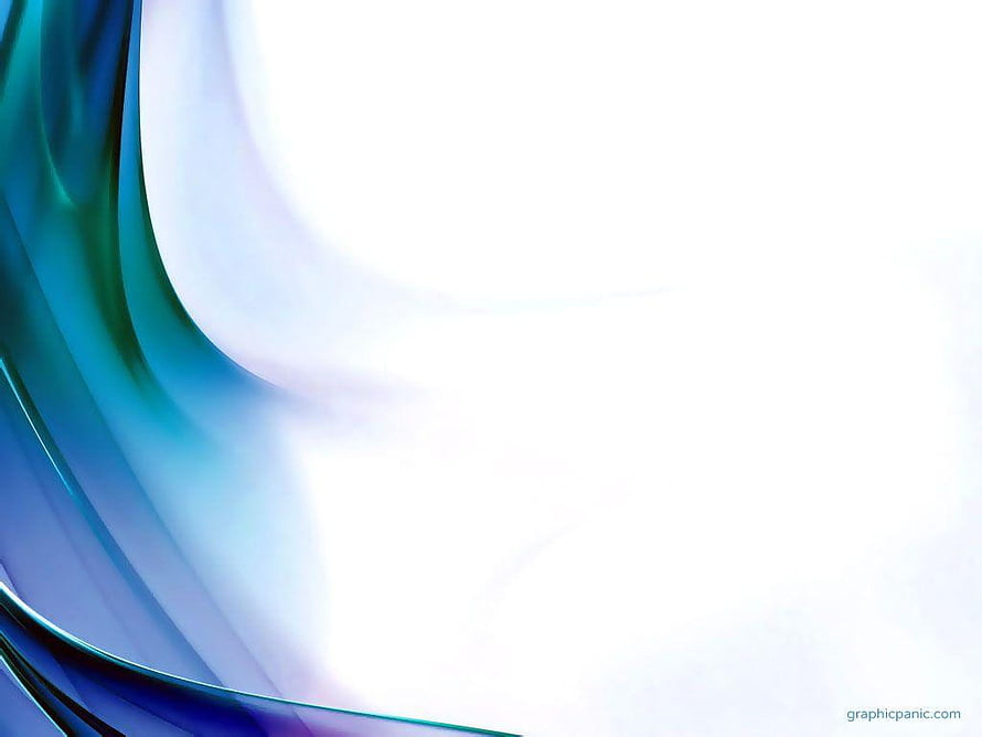 Abstract Blue and Green Flowing Waves on White Background HD wallpaper