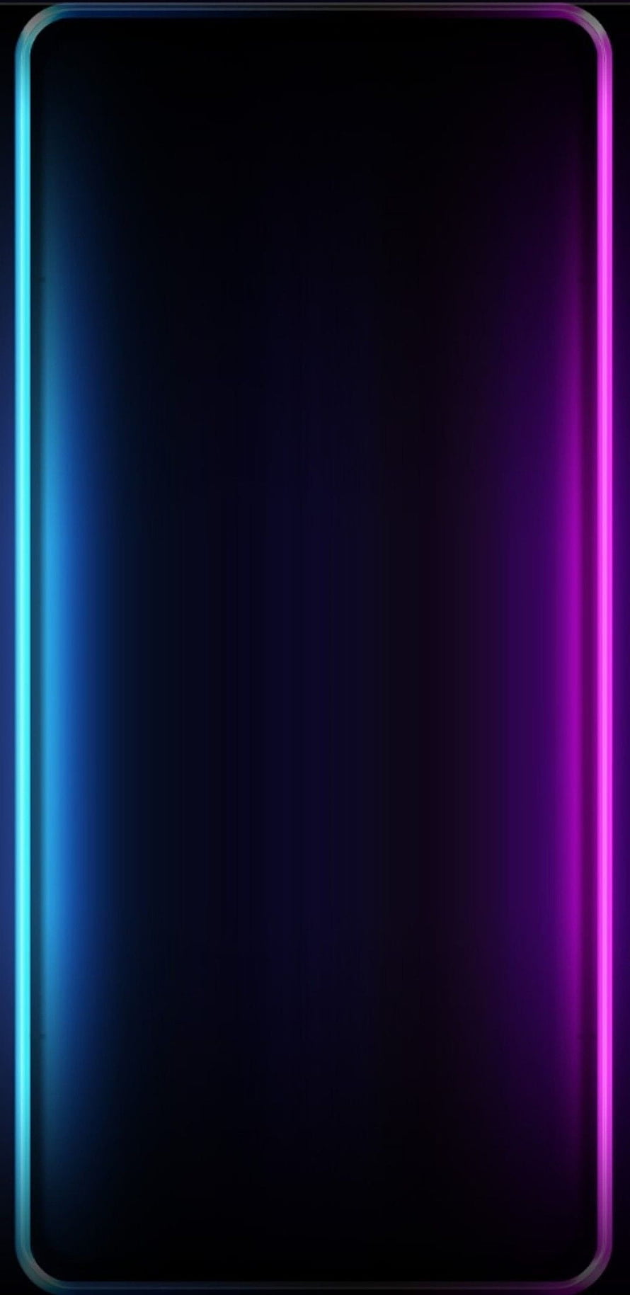 Neon Blue and Purple Gradient Border Abstract Dark Background HD phone wallpaper