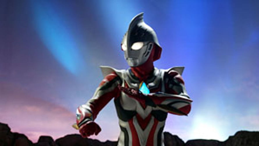Ultraman Nexus Hero Standing in Dramatic Twilight Landscape, Ultraman Nexus HD wallpaper
