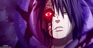 Itachi Uchiha Sharingan Anime Portrait Wallpaper HD wallpaper