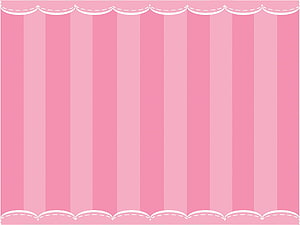 Cute Pink Vertical Stripes Background With White Scalloped Edges And Dashed Stitching Details HD wallpaper