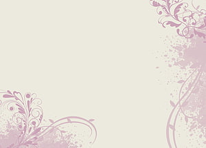Elegant Lavender Floral Swirls and Grunge Splatter Vector Background HD wallpaper