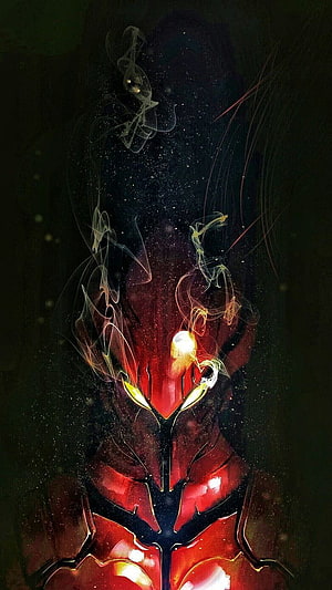 Belial Ultraman Dark Red Armor With Glowing Yellow Eyes And Mystical Smoke, Pin on cool stuff, solo leveling igris HD phone wallpaper
