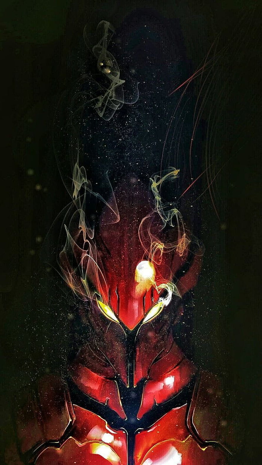 Belial Ultraman Dark Red Armor With Glowing Yellow Eyes And Mystical Smoke, Pin on cool stuff, solo leveling igris HD phone wallpaper