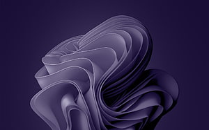 Abstract Purple Swirls Wallpaper - Smooth 3D Flowing Ribbons HD wallpaper