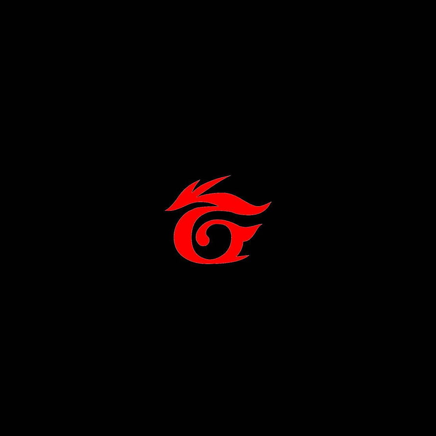 Garena Gaming Logo Red Phoenix Emblem on Black Background HD phone wallpaper