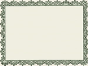 Elegant Green Guilloche Certificate Border Template with Cream Center HD wallpaper