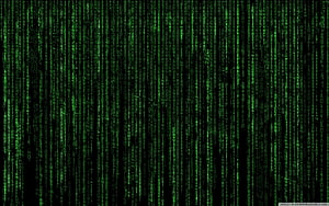 The Matrix Digital Rain Green Code Rainfall on Black Background HD wallpaper