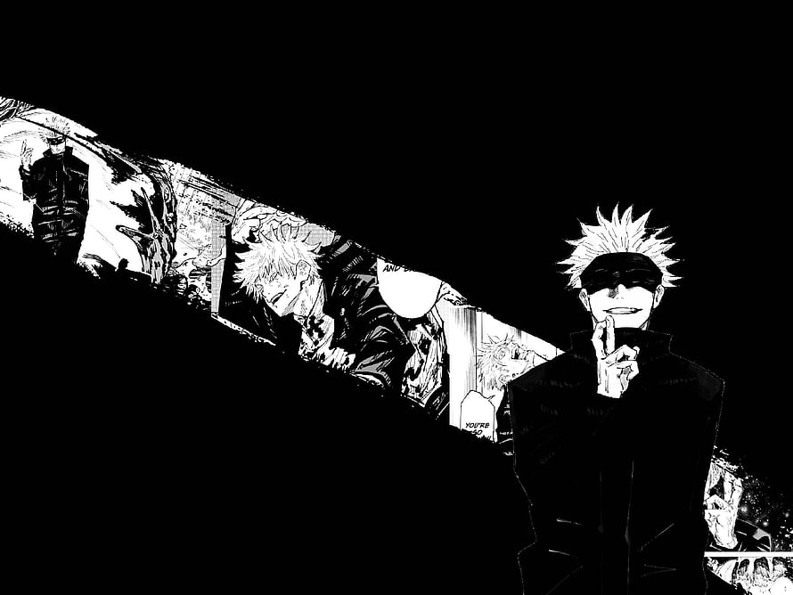 Gojo Satoru Jujutsu Kaisen Manga Panel Black And White Anime Wallpaper, Jujutsu Kaisen Gojo And Sukuna / Satoru Gojo Jujutsu Kaisen Cave / Tons of awesome jujutsu kaisen to for, gojo pc HD wallpaper
