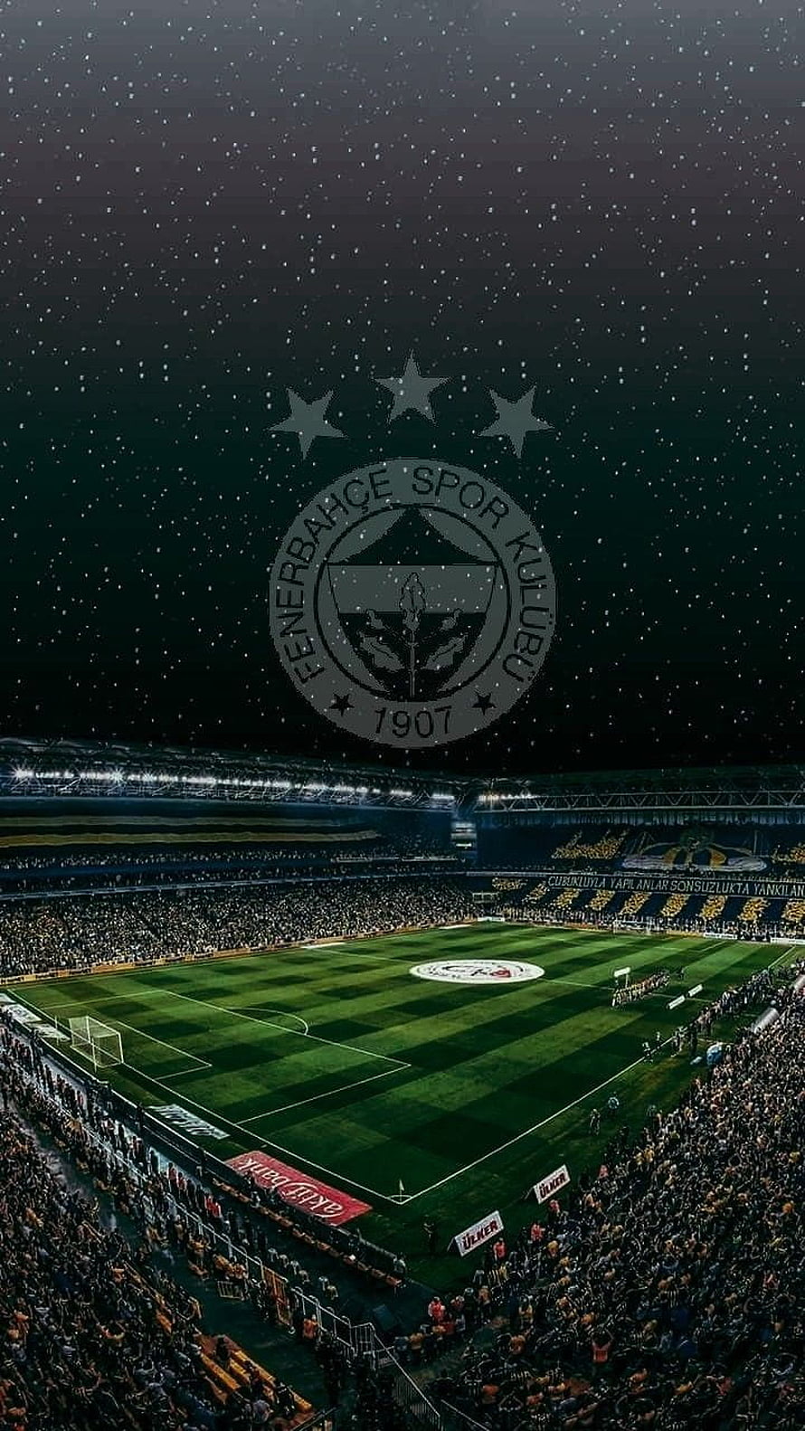 Fenerbahçe Stadium Night Sky Wallpaper HD phone wallpaper