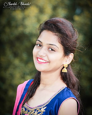Smiling Indian Woman in Traditional Blue and Pink Ethnic Wear with Gold Jhumka Earrings, Pin on ketan, adivasi girl HD phone wallpaper