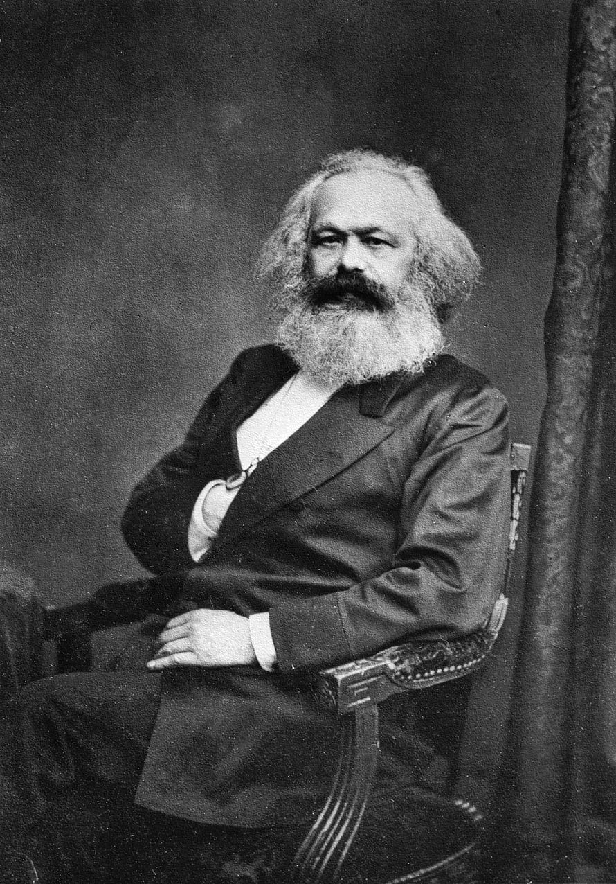 Karl Marx Historical Portrait in Formal 19th Century Attire HD phone wallpaper