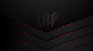 Athletico Paranaense Dark Minimalist Logo Wallpaper With Red Geometric Accents HD wallpaper