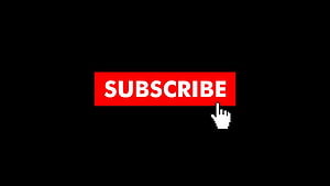 Red Subscribe Button With Pixelated Cursor On Black Background HD wallpaper