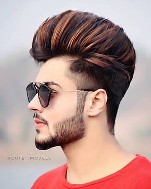 Handsome Man With Sunglasses And Modern Quiff Hairstyle Profile Portrait, Boys Trending Hair Style, boys haircut HD phone wallpaper