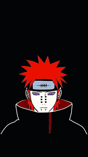 Pain from Naruto Shippuden Anime Character Portrait Wallpaper HD phone wallpaper