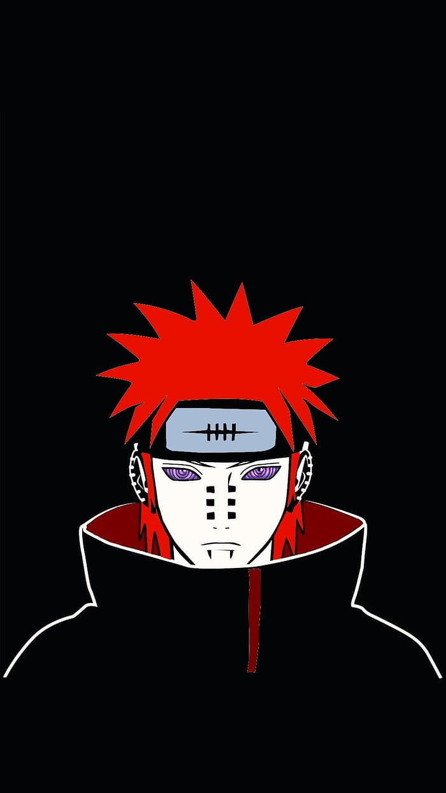 Pain from Naruto Shippuden Anime Character Portrait Wallpaper HD phone wallpaper