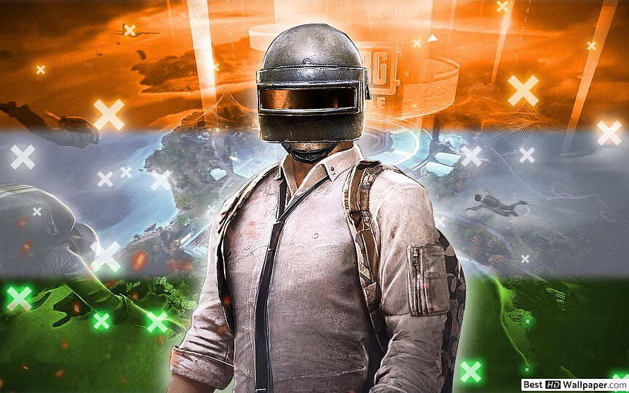 BGMI PUBG Mobile India Soldier Helmet Character Artwork HD wallpaper