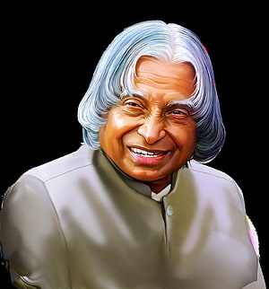 Digital Portrait of Dr. A. P. J. Abdul Kalam in a Light Bandhgala Jacket HD phone wallpaper