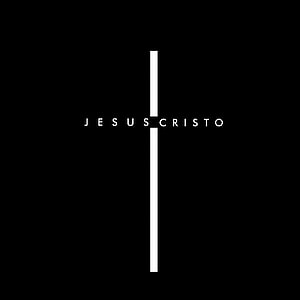 Minimalist Jesus Cristo Cross Design on Black Background HD phone wallpaper