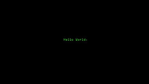 Minimalist Green Terminal Text on Black Background HD wallpaper