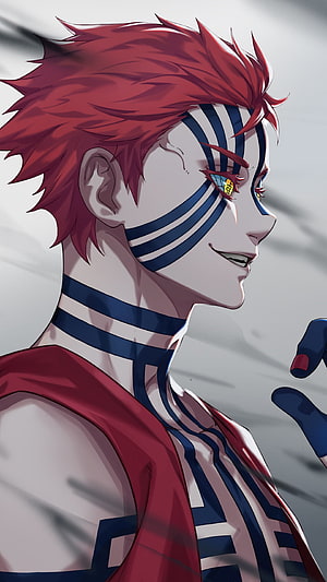 Akaza Upper Rank Three Demon Slayer Kimetsu No Yaiba Anime Portrait HD phone wallpaper