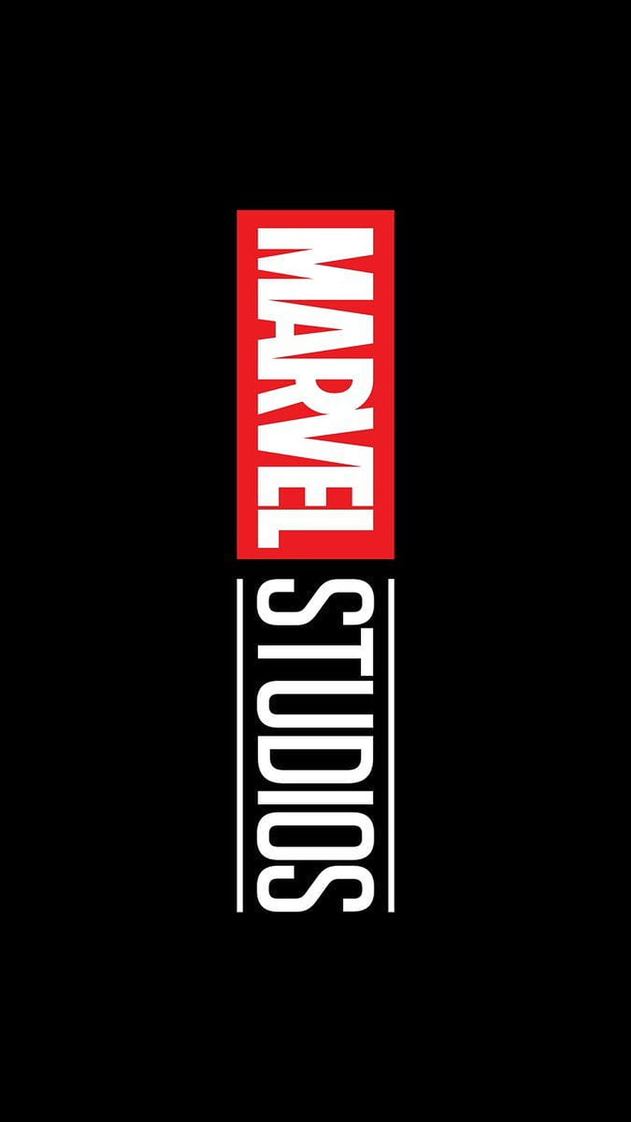 Marvel Studios Vertical Logo on Black Background HD phone wallpaper