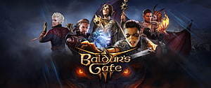 Baldur's Gate 3 Key Art Featuring Party of Fantasy Characters in Dark Epic Setting HD wallpaper