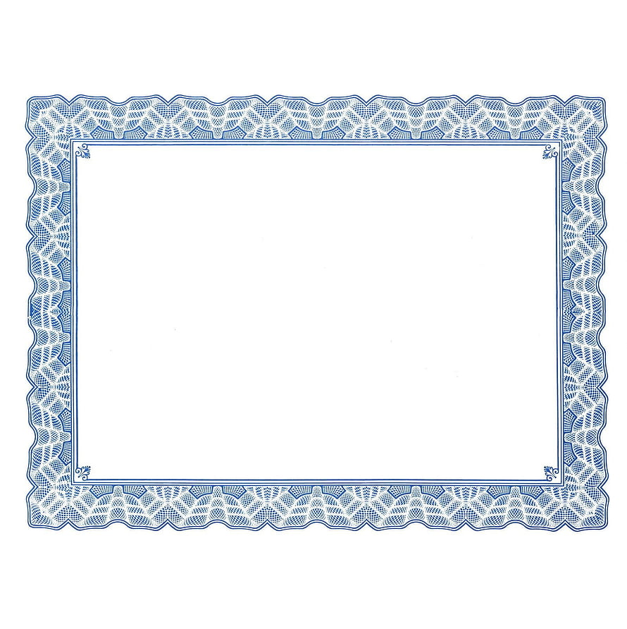 Elegant Blue Guilloche Border Design for Certificates and Diplomas HD phone wallpaper