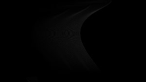Abstract Black Background With Flowing White Curved Lines And Minimalist Geometric Pattern HD wallpaper