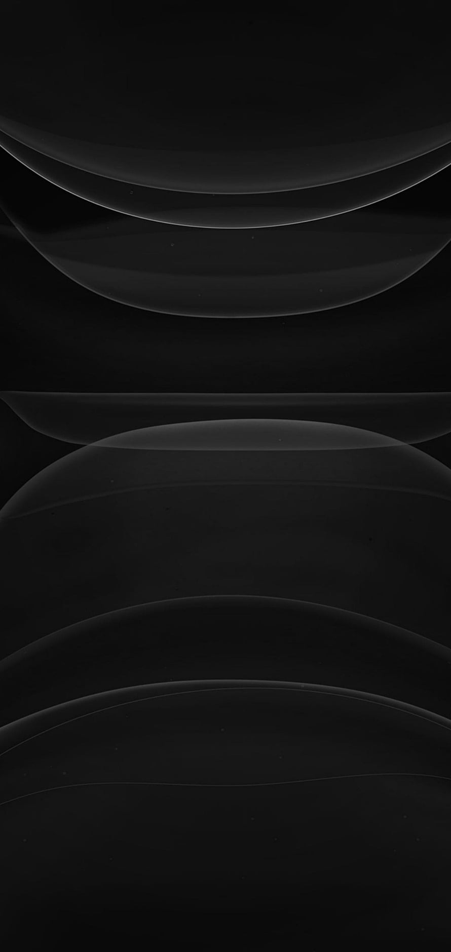 Abstract Black Curved Layers Minimalist Dark Gradient Wallpaper HD phone wallpaper