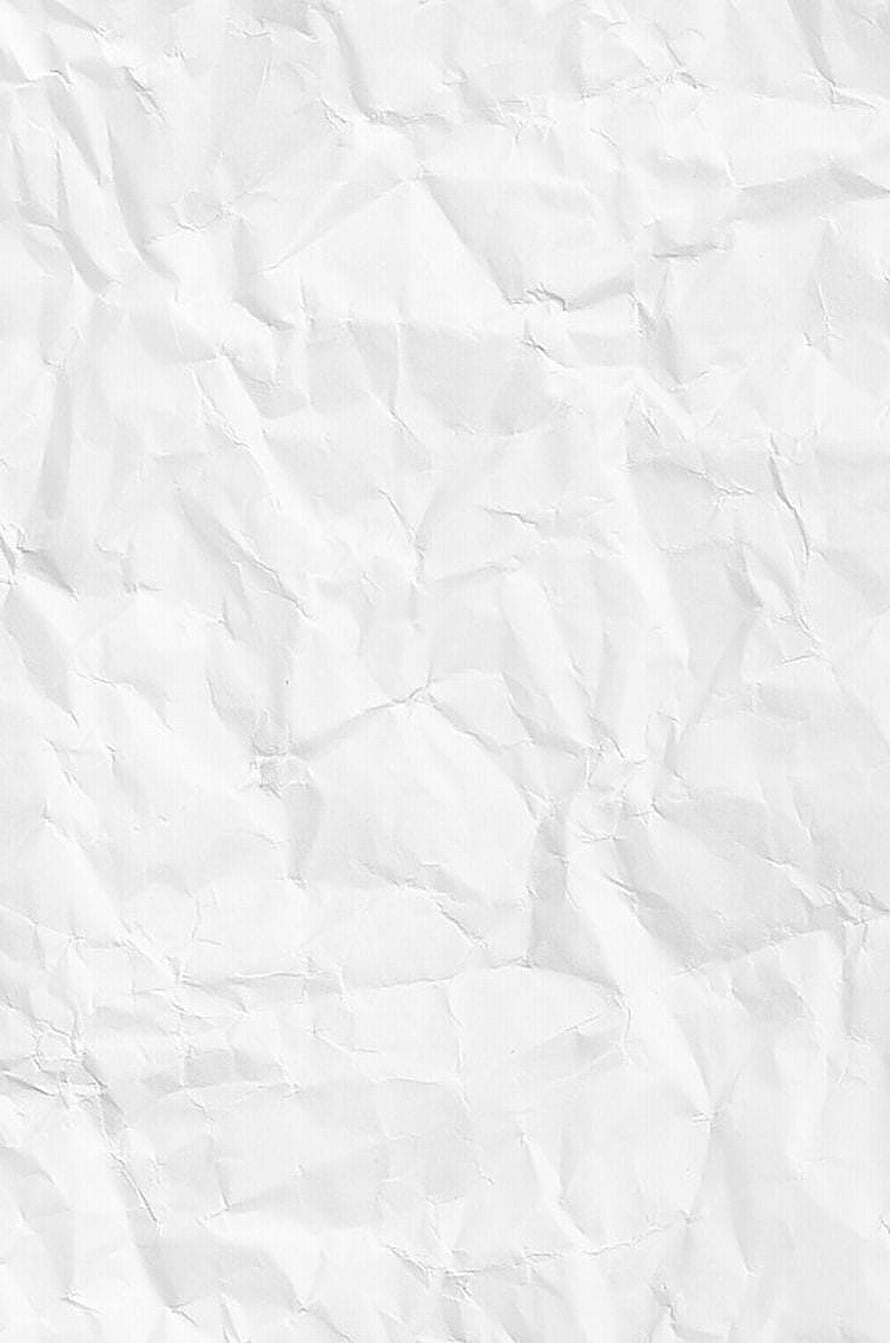 Crumpled White Paper Texture with Soft Shadows and Organic Folds HD phone wallpaper