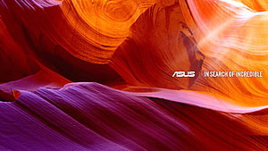 Vibrant Antelope Canyon Slot Canyon with Smooth Sandstone Walls and Warm Sunlight HD wallpaper