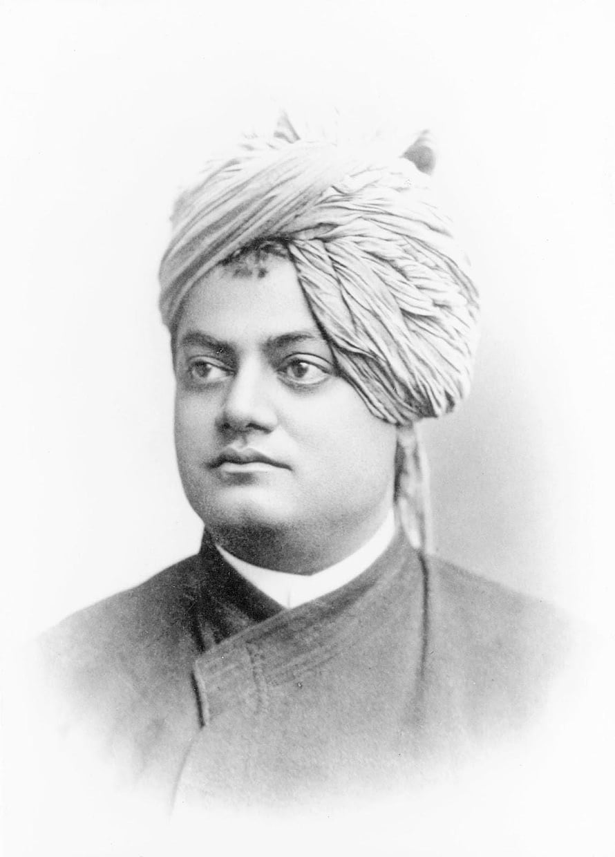 Historical Portrait of Swami Vivekananda Wearing Traditional Turban and Formal Attire HD phone wallpaper