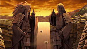 Hashirama Senju and Madara Uchiha Making The Shinobi World System Promise HD wallpaper