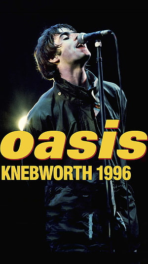Oasis Live Performance at Knebworth 1996 Concert Poster HD phone wallpaper