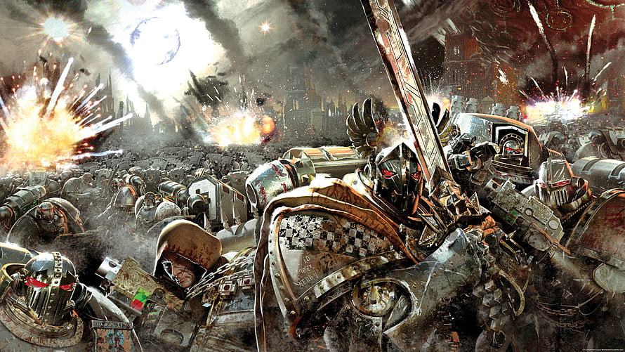 Fallen Angels from The Horus Heresy: Space Marine Legion in Epic Battle HD wallpaper