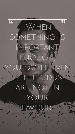 Elon Musk Motivational Quote on Determination and Overcoming Odds HD phone wallpaper